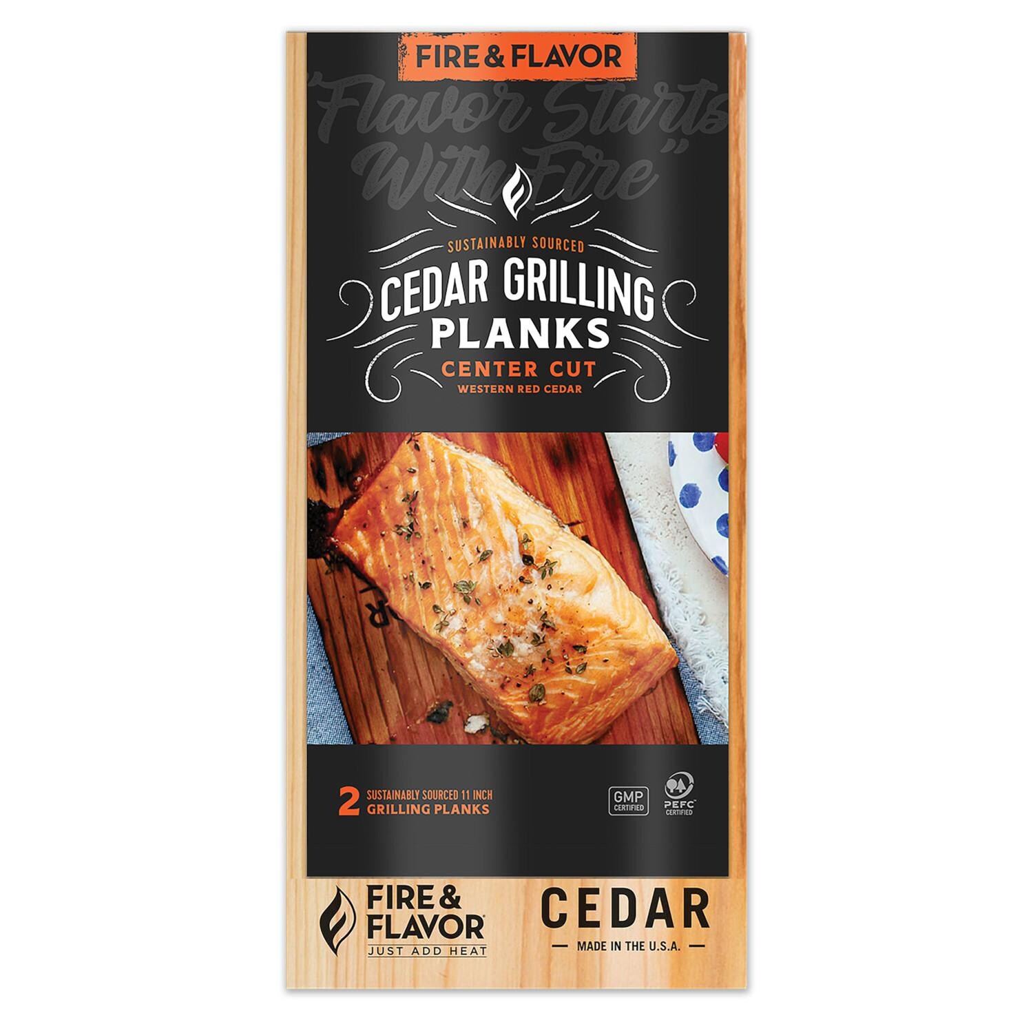 Fire & Flavor FFPD192 2Pk 11-Inch Cedar Grilling Planks thumbnail
