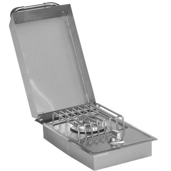 Bull DropIn Propane Gas Single Side Burner W/ Stainless Steel Lid