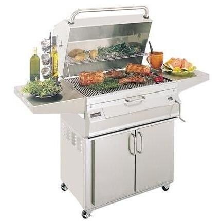 Fire Magic Charcoal Grills 30 Inch Legacy Smoker Grill On Portable Cart thumbnail