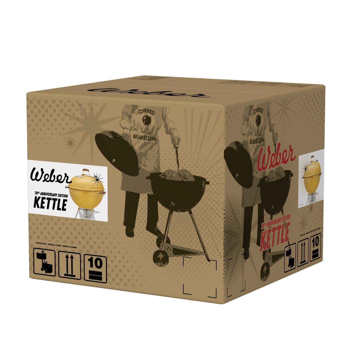 Weber 19523001 70th Anniversary Kettle 22-Inch Charcoal Grill - Packaging thumbnail