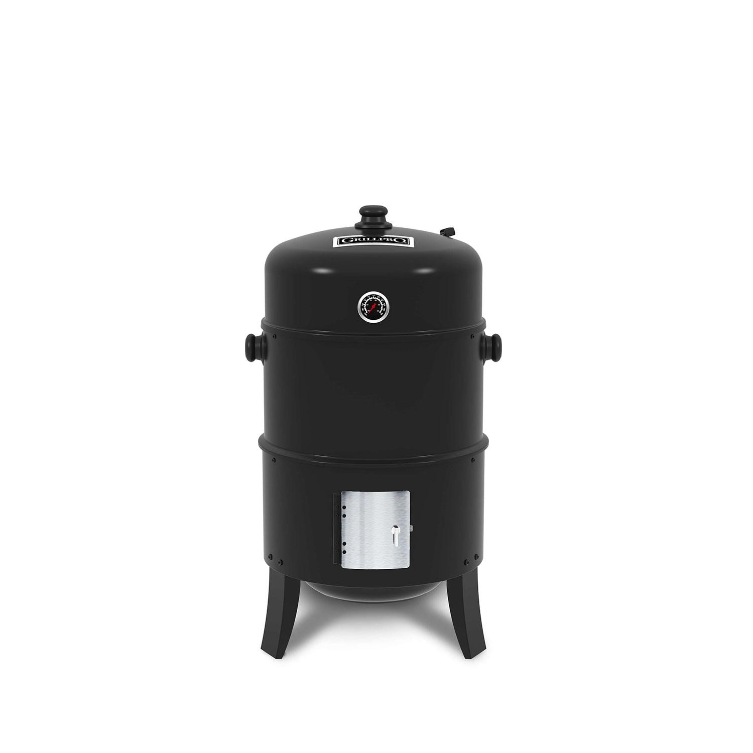 GrillPro 31816 Traditional Charcoal Smoker - White Background thumbnail