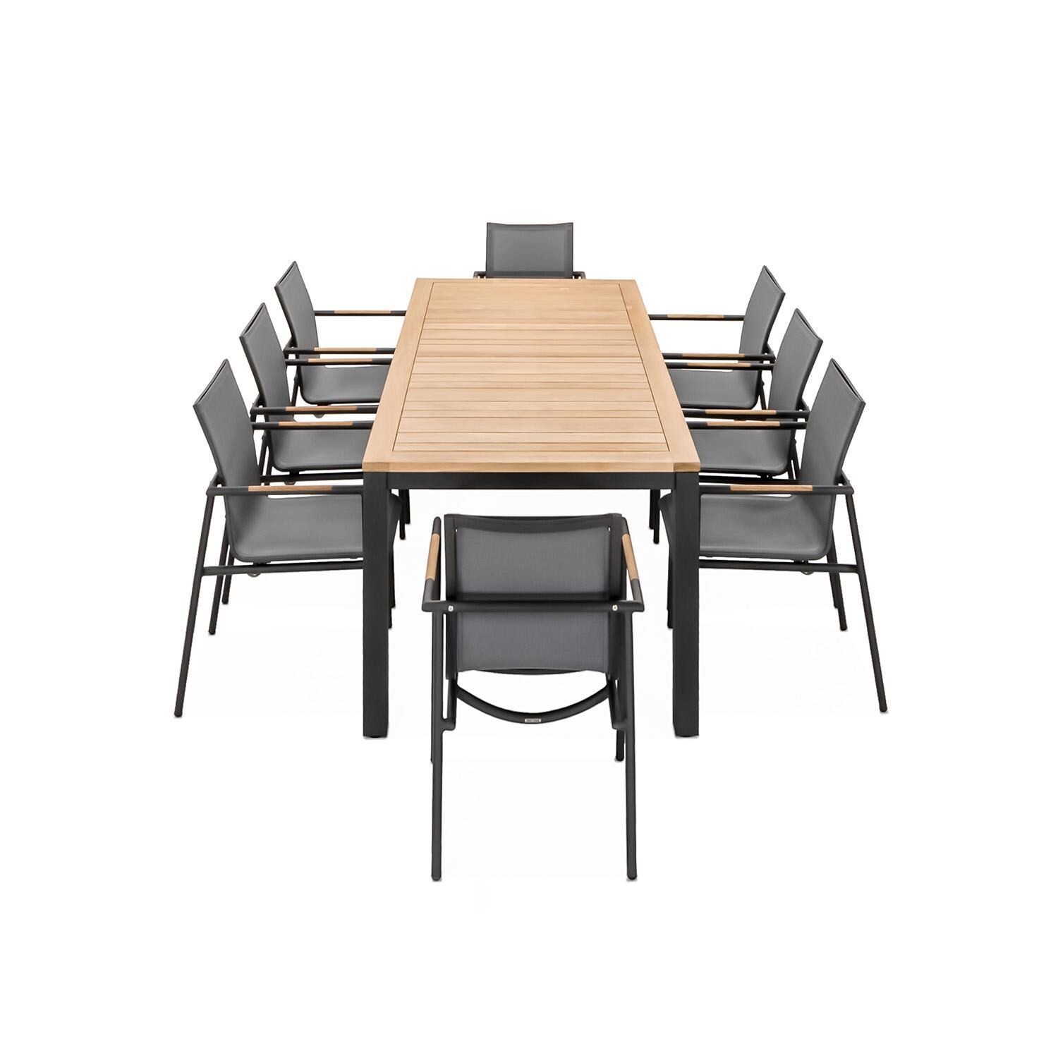 Paros/Paros 82 Inch 9 Piece Dining Set By Teak + Table