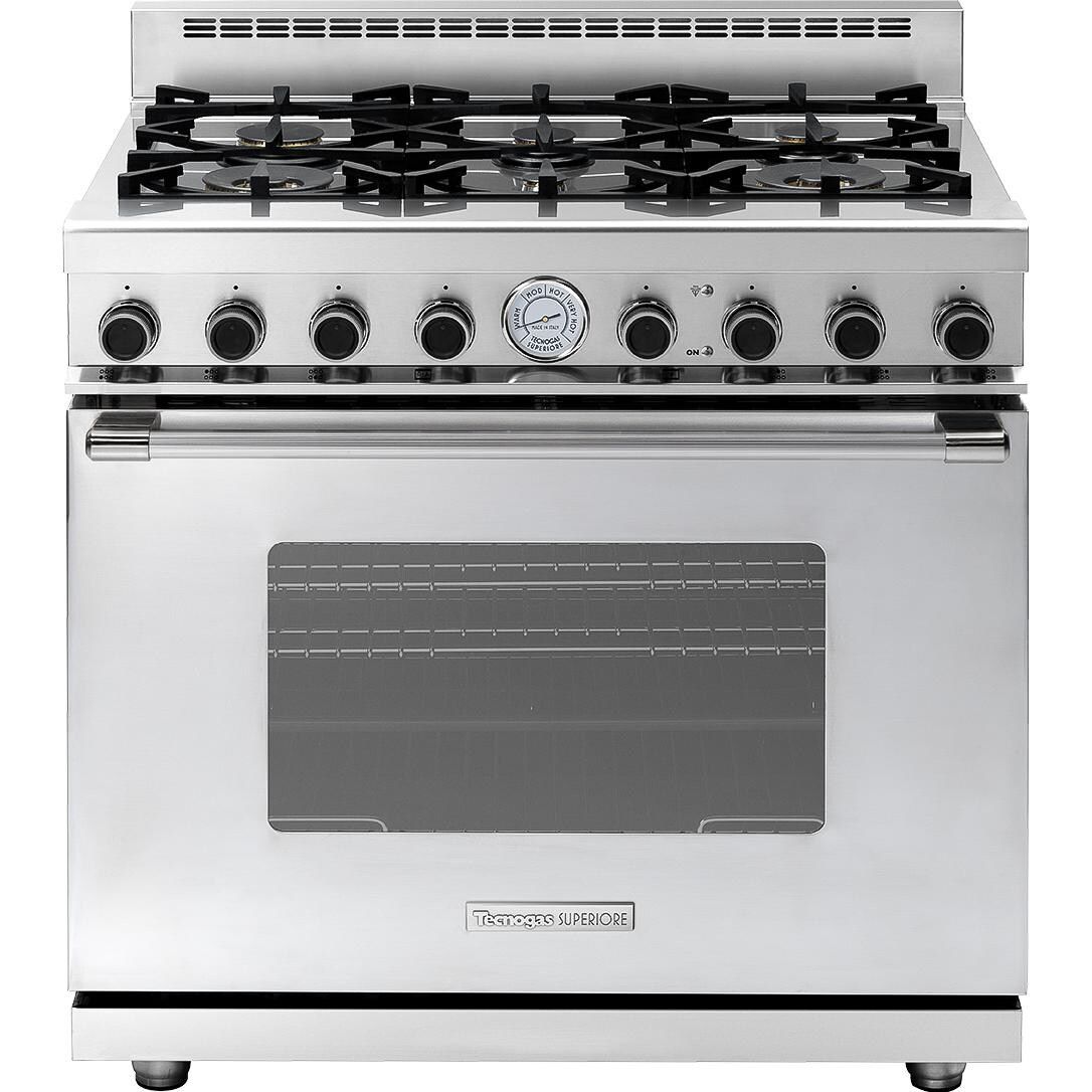 Tecnogas RN361GCS-S 36-Inch NEXT Classic Natural Gas Range With 6 Burners - Stainless Steel thumbnail