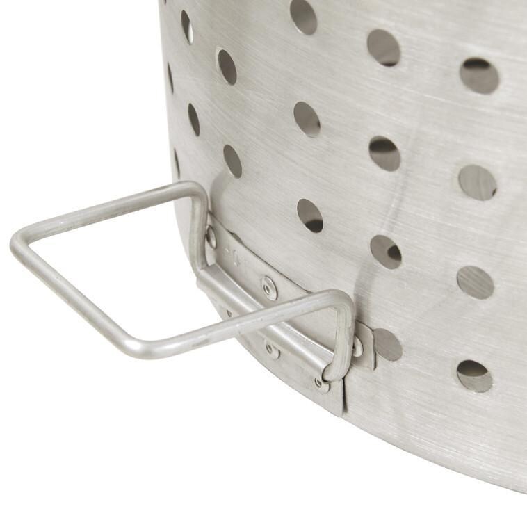 Bayou Classic 120 Quart Perforated Aluminum Basket - B120 - Helper Handle thumbnail