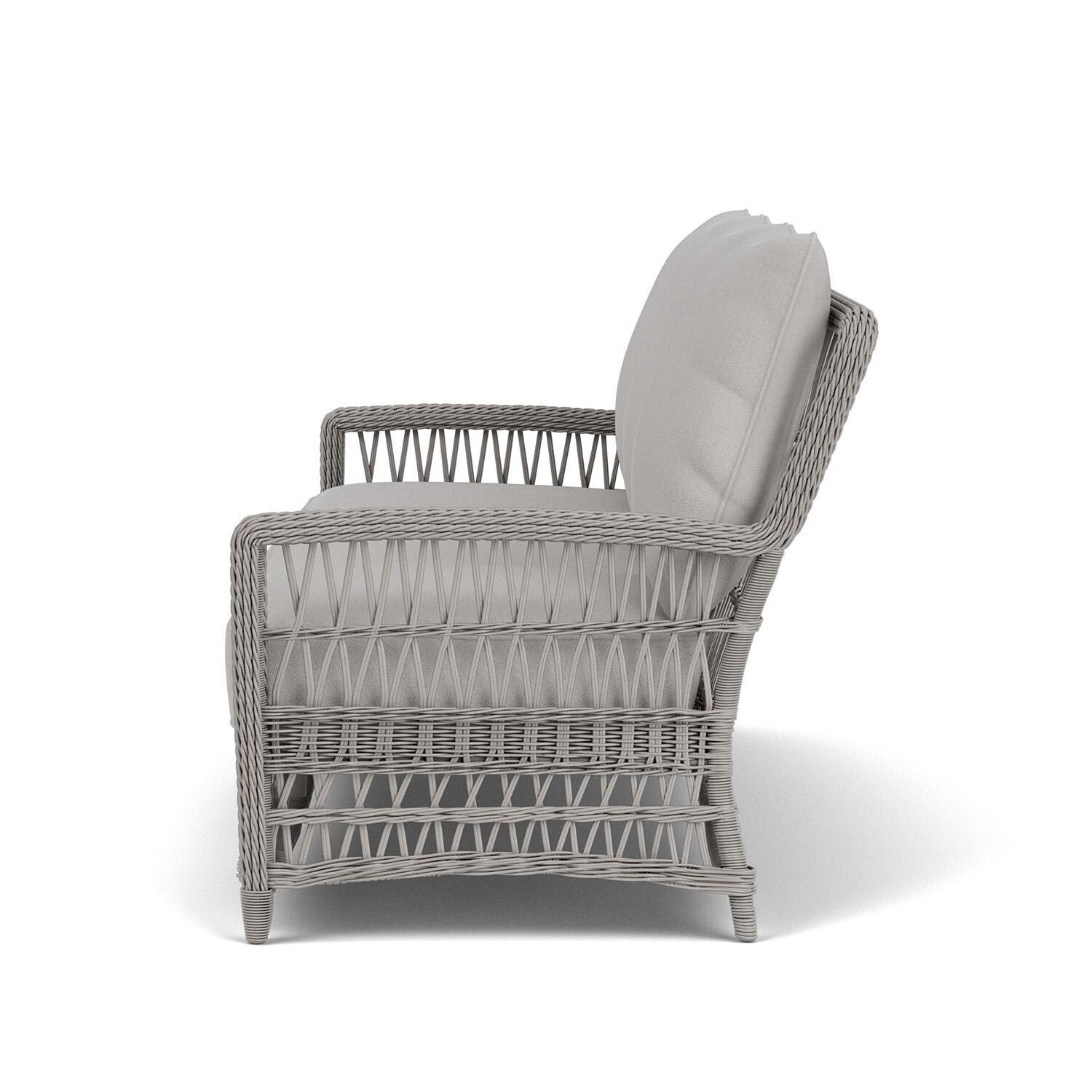 Lloyd Flanders Mackinac Sofa in Putty Finish with Tundra Dove Fabric - Left Side thumbnail