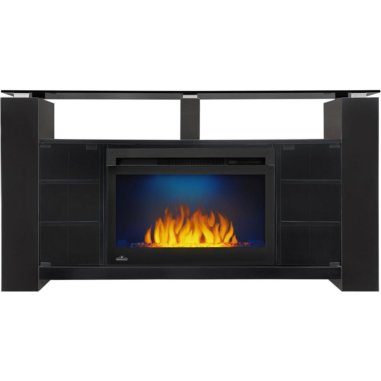 Napoleon NEFP27-1015B 60-inch Foley Electric Fireplace Media Console - Glossy Black - Blue LED thumbnail