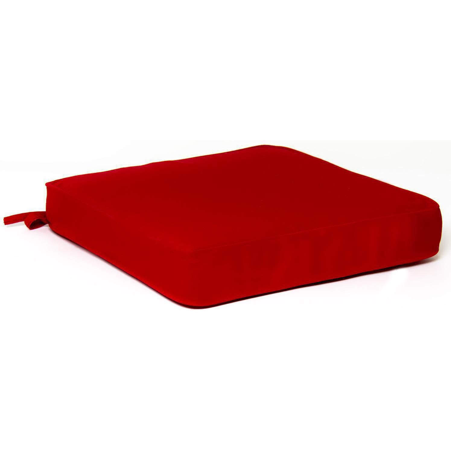 Sunbrella Canvas Jockey Red Extra Large Outdoor Replacement Seat