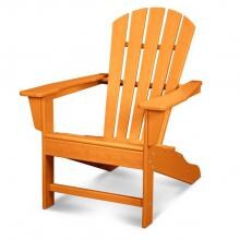 Palm Coast Recycled Plastic Wood Patio Adirondack Chair By POLYWOOD - Tangerine