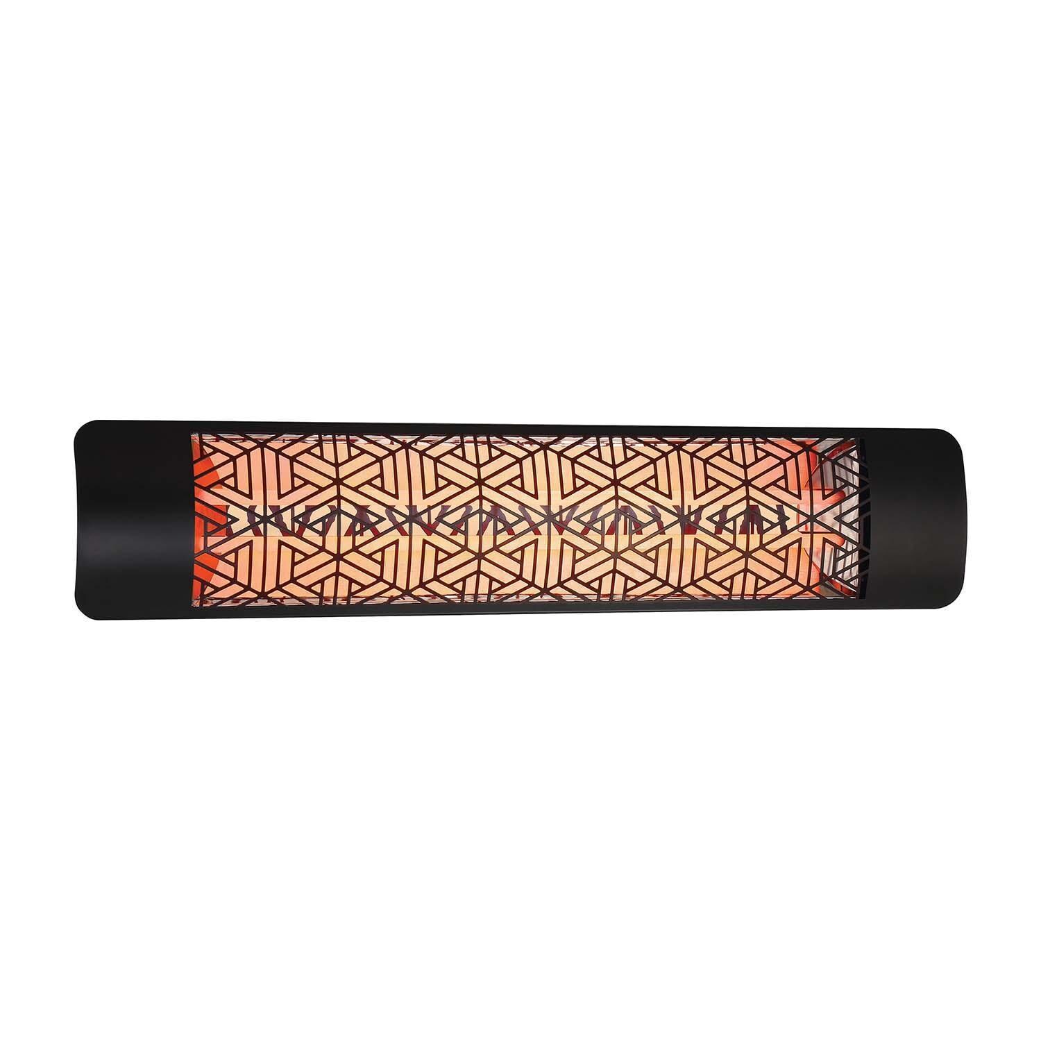 Eurofase EF40240B3 Mason Series 39-Inch 4000 Watt Dual Element 240V Electric Infrared Patio Heater - Black - On - White Background thumbnail