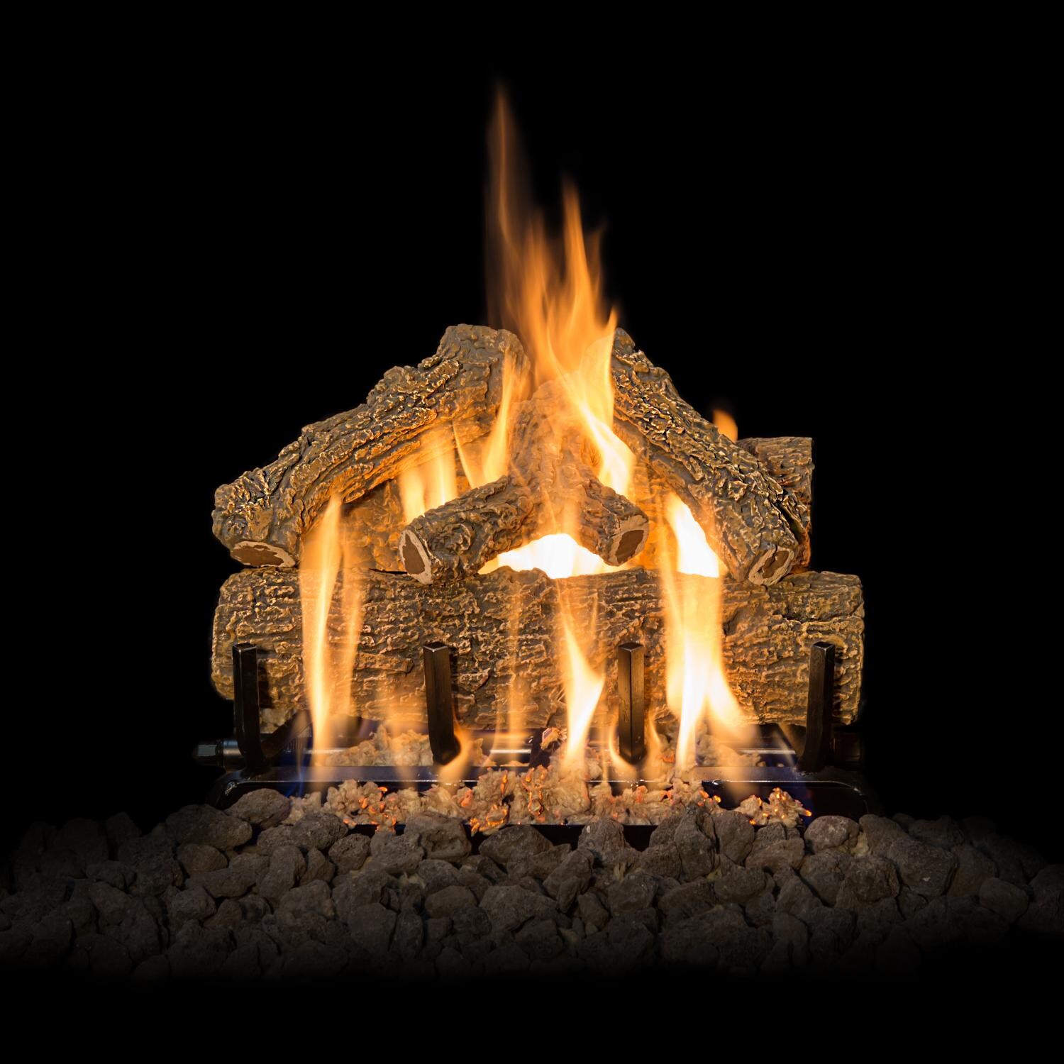 Grand Canyon 18-Inch Western Oak Vented Outdoor Log Set W/ 2 BRN Burner thumbnail