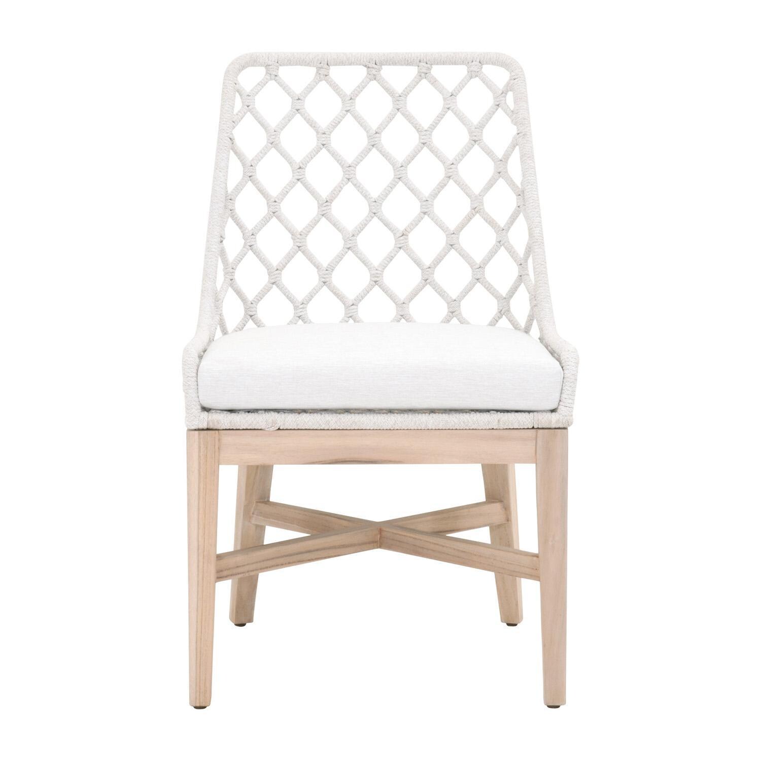 Lakeview Costa Brook Woven Rope Dining Side Chair in White Speckle thumbnail