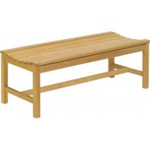 Oxford 48 1/2 Inch Natural Shorea Backless Patio Bench By Oxford Garden image