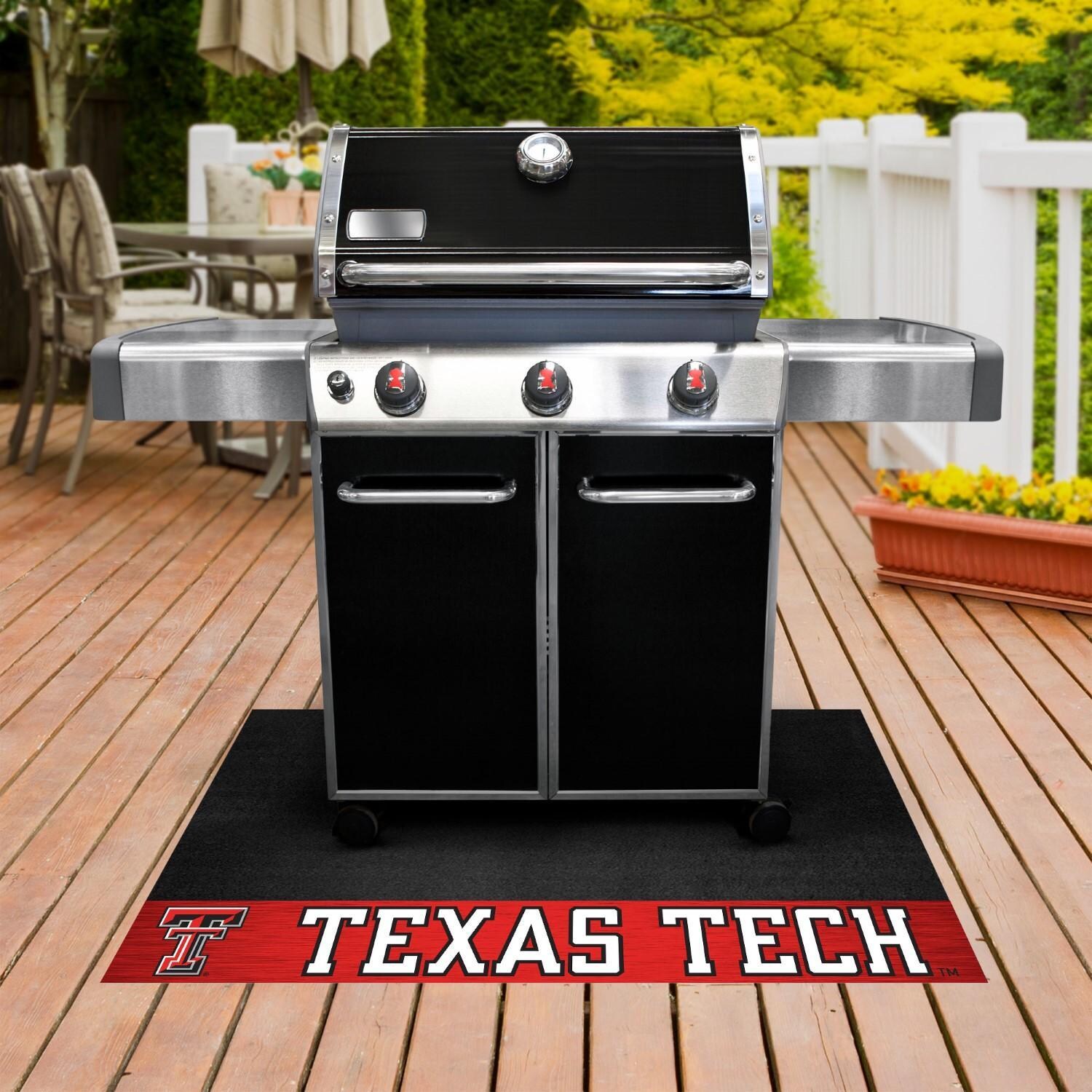 FANMATS 12112 Texas Tech University Grill Mat - White Background thumbnail