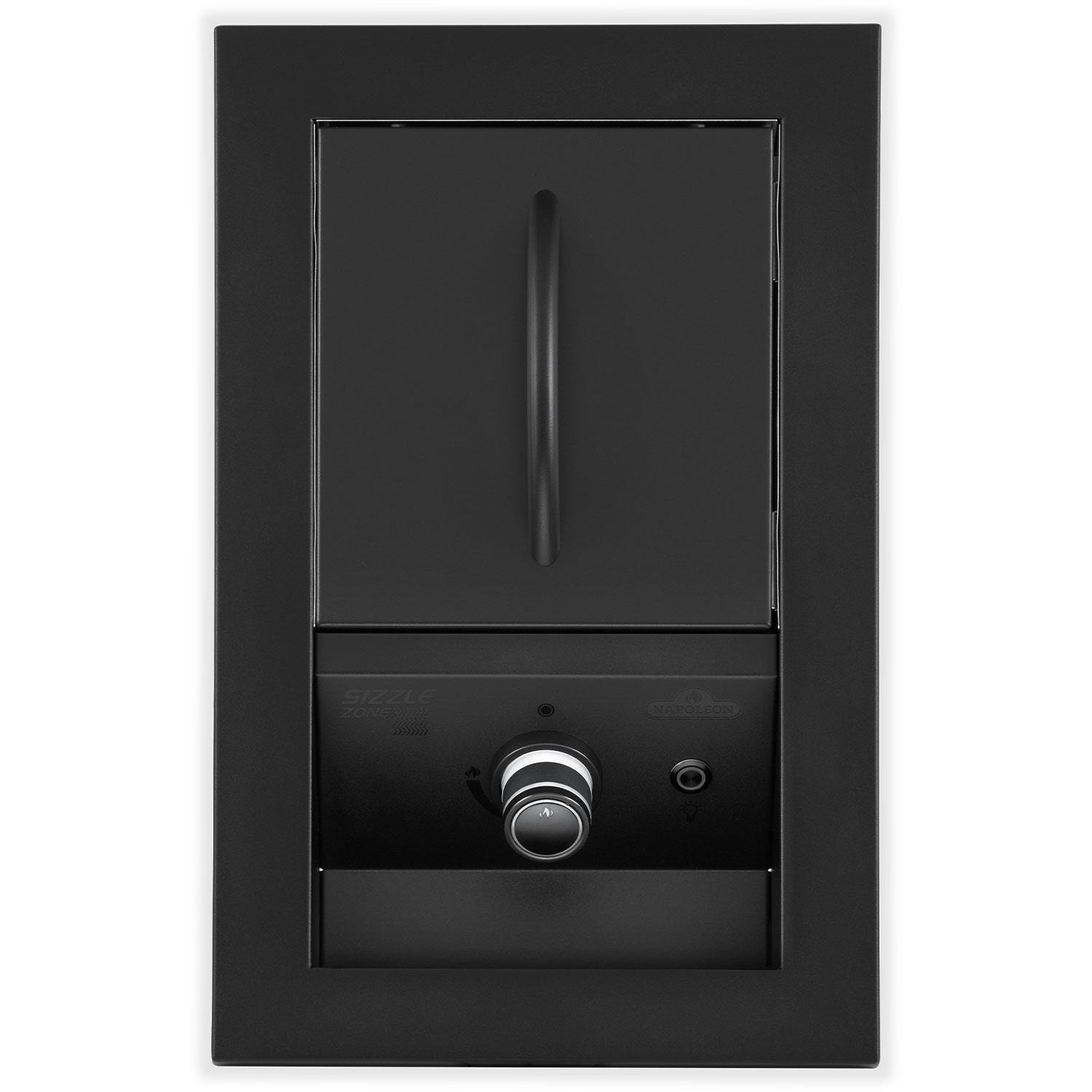 Napoleon BIB10IRPMK 700 Series 10-in Built-In Propane Single Infrared Burner - Matte Black - Covered - White Background thumbnail