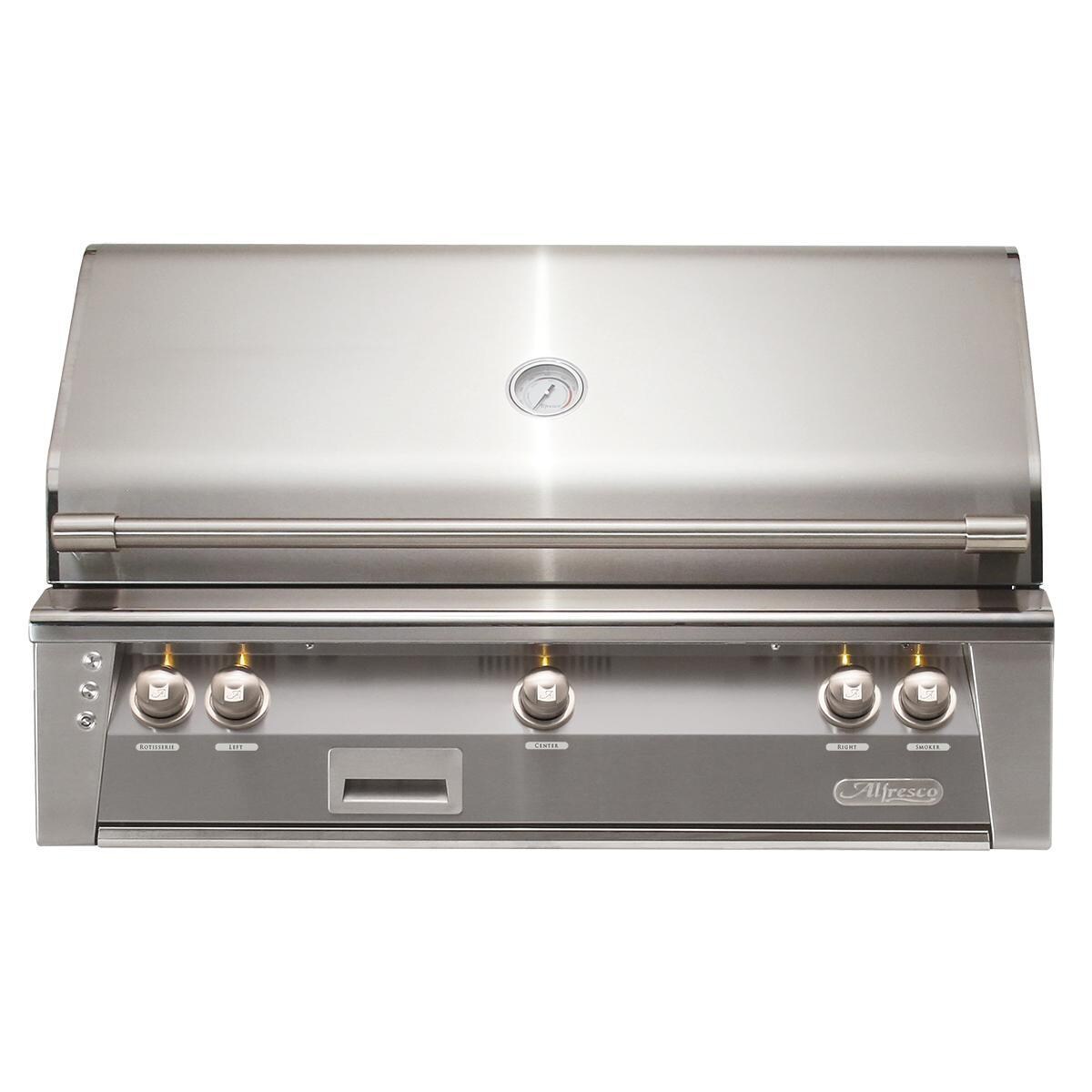 Alfresco ALXE 42-Inch Built-In Propane Grill With Sear Zone And Rotisserie in Signal Gray - ALXE-42SZ-LP-S7004