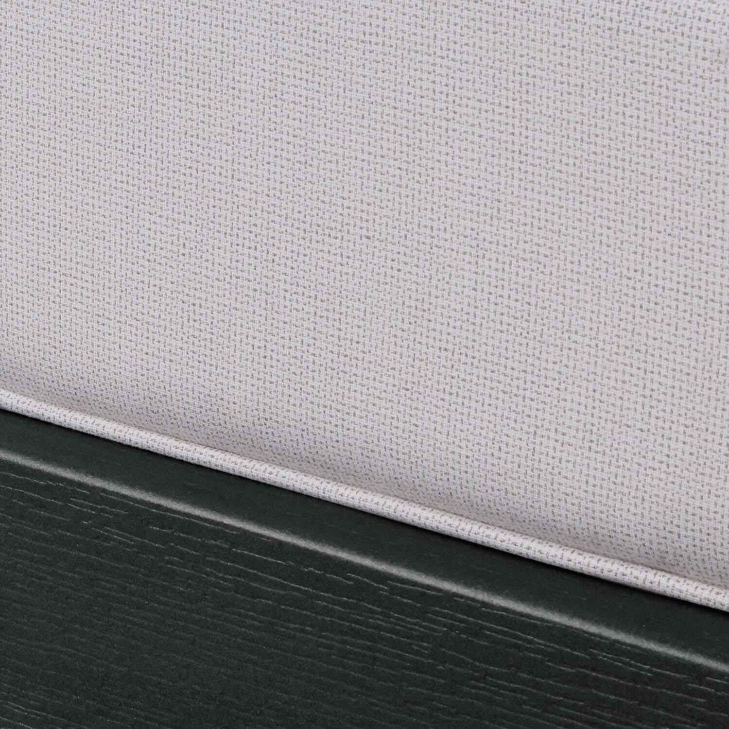 Blushing Bay Recycled Plastic Ottoman in Bliss Linen/Black by Lakeview Outdoor Designs - Cushion - Detail thumbnail