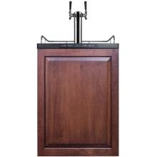 Summit 24-Inch 5.6 Cu. Ft. Double Tap Beer Dispenser / Kegerator - Custom Panel - SBC635MBIIFTWIN