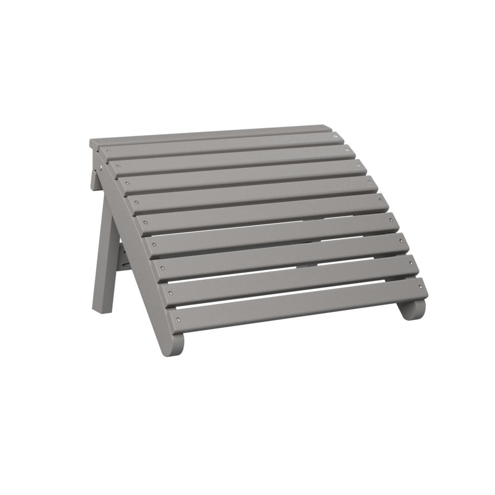 Berlin Gardens Folding Adirondack Footstool - Light Gray thumbnail