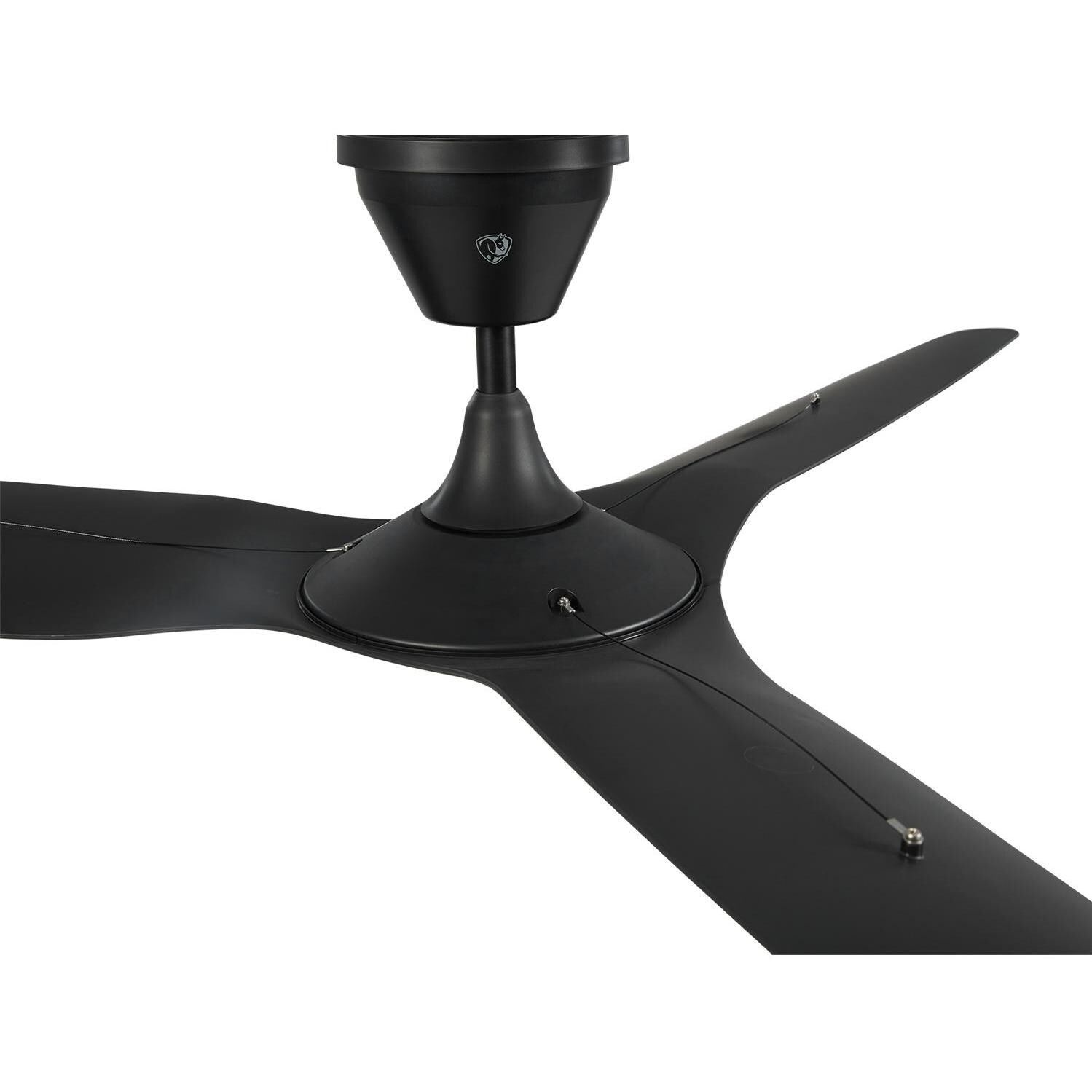 Big Ass Fans MK-HKC1-042506A258F258I05S2 52-Inch Haiku Coastal Marine Grade Ceiling Fan in Black w/ Universal Mount and 5-Inch Extension Tube - Top View - White Background thumbnail
