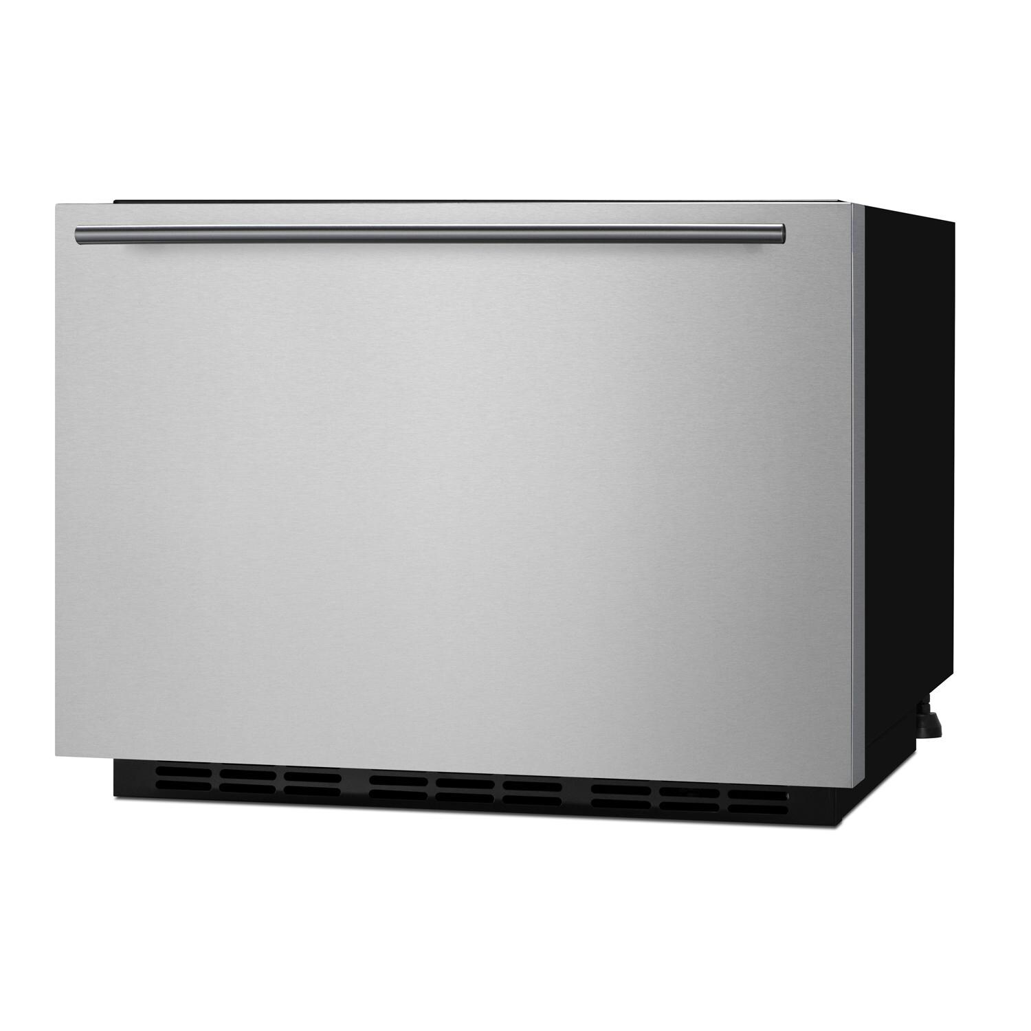 Summit FF1DSS24 Commercial 24-Inch 1.6 Cu. Ft. Built-In Drawer Refrigerator - Angled thumbnail