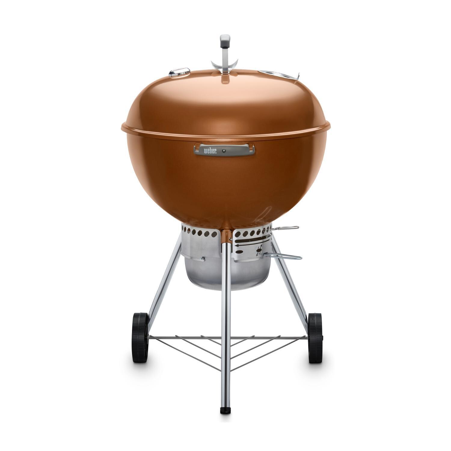 Weber Original Kettle Premium 22-Inch Charcoal Grill - Copper - 14402001 - Kettle facing Front thumbnail