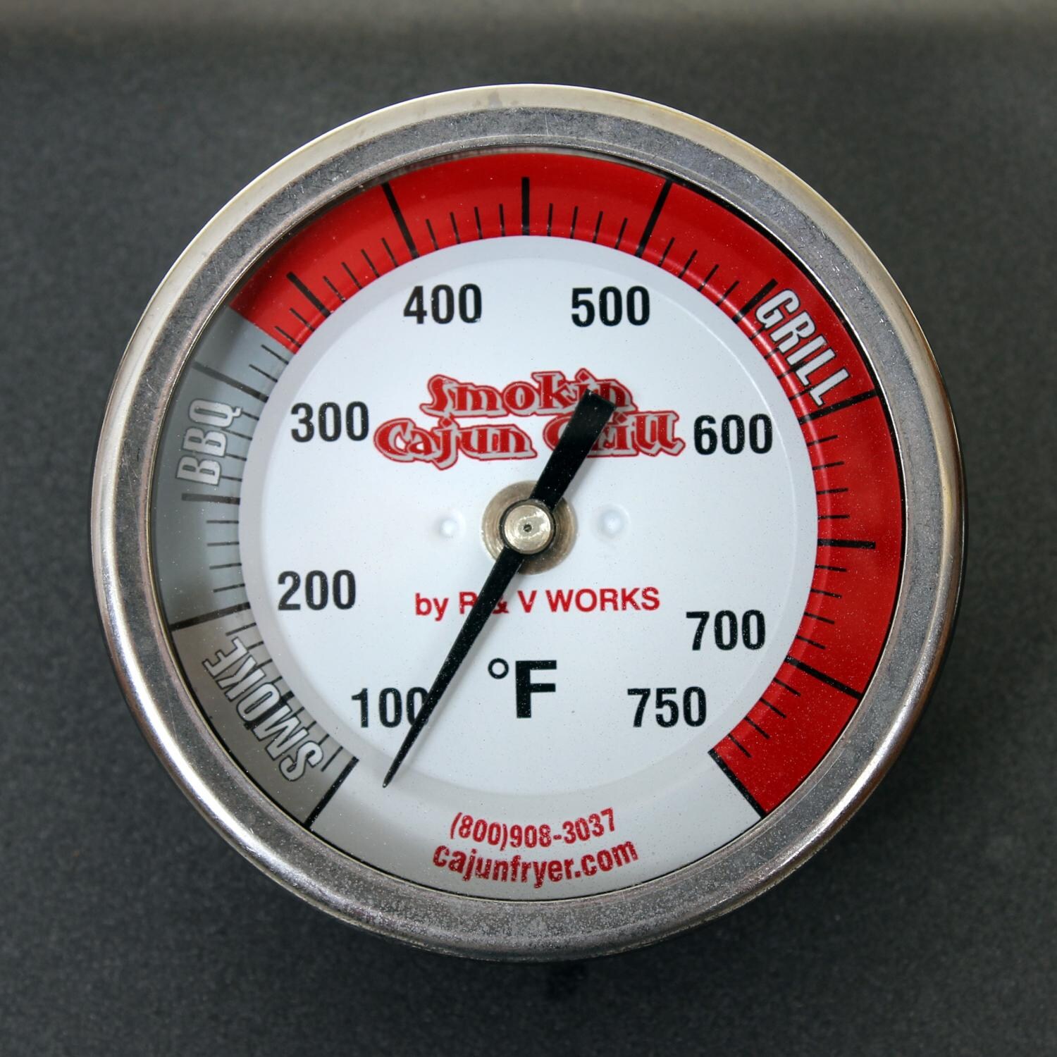 Smokin Cajun 30-Inch Propane Gas Grill On Cart - Thermometer thumbnail