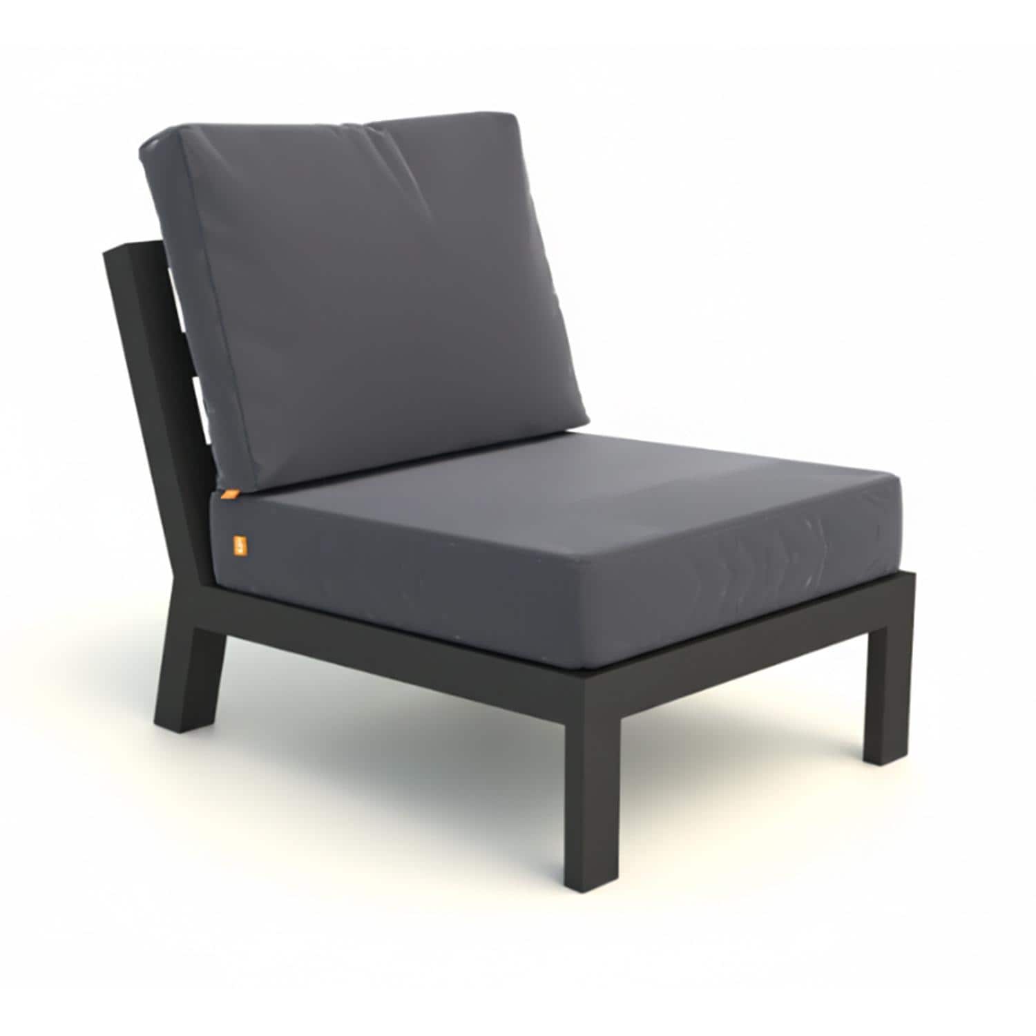 KETTLER Timber Aluminum Club Chair in Lava/Natte Charcoal by - 2178-205NC