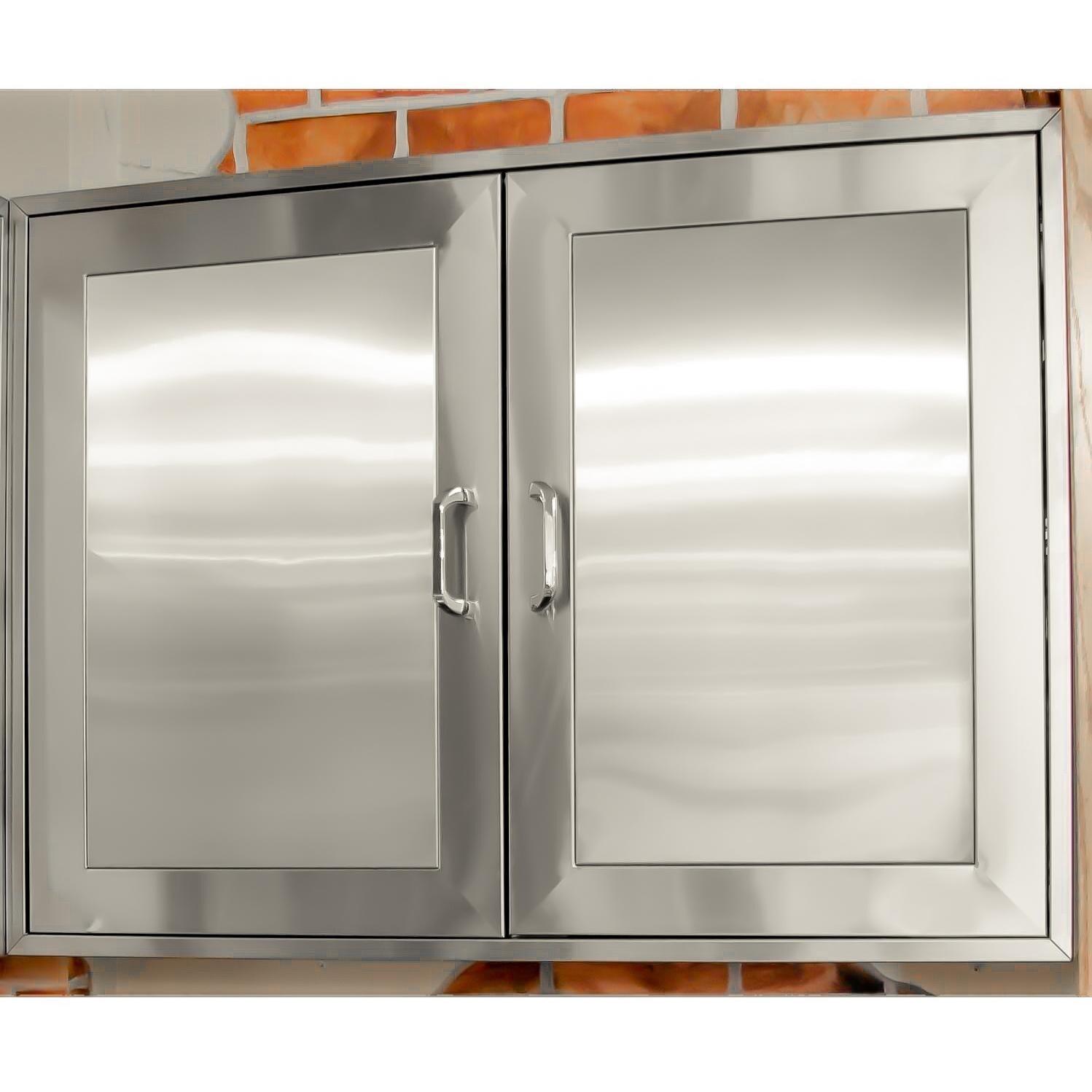 BBQGuys.com Kingston Panel Series 38-Inch Stainless Steel Enclosed Cabinet Storage thumbnail