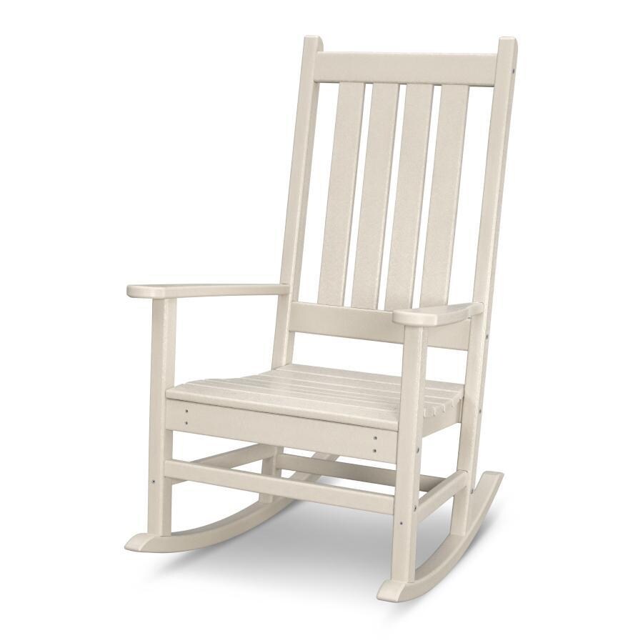 Vineyard Recycled Plastic Rocking Chair in Sand by POLYWOOD