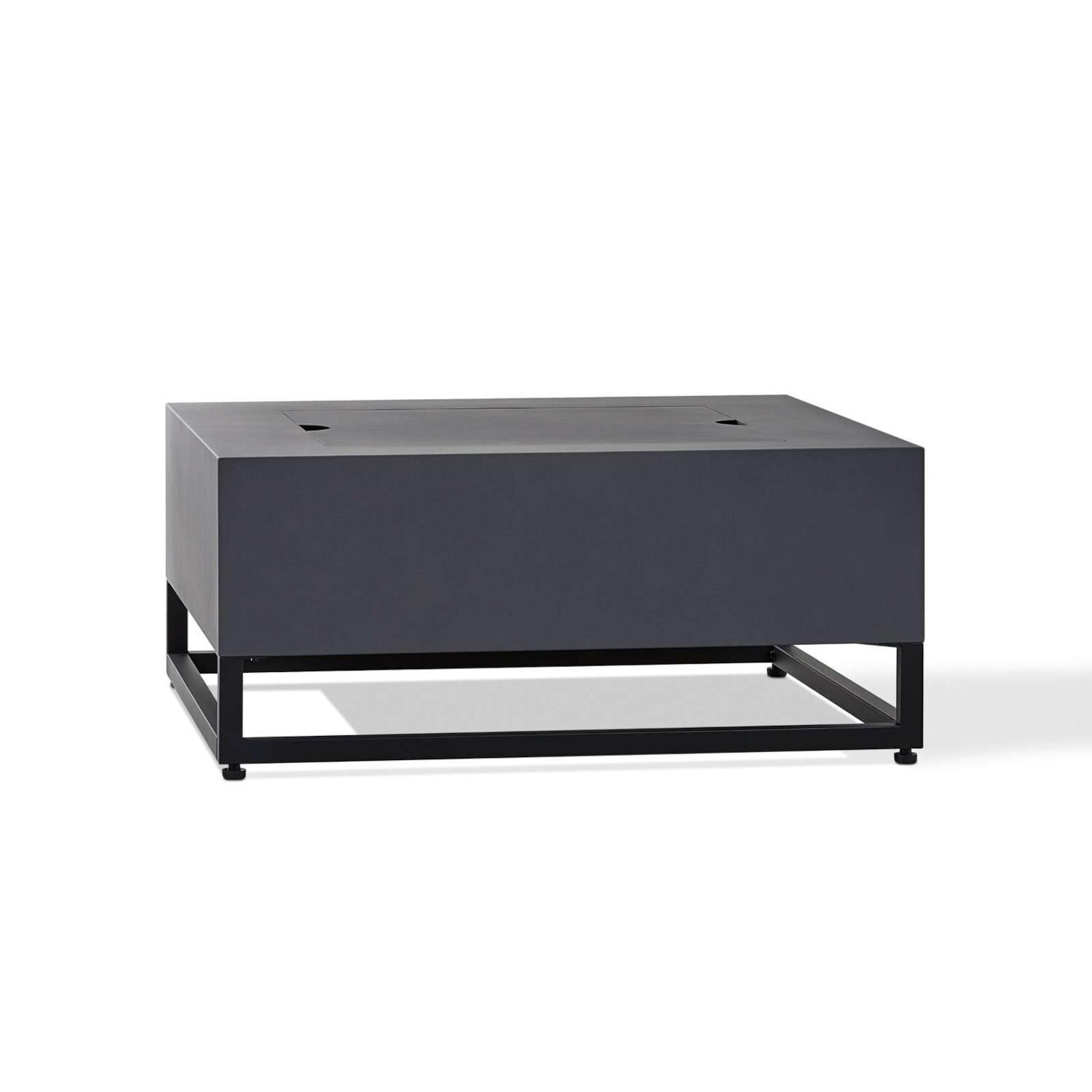 Lakeview SCC966LPWSLT Craft Bay 36-Inch Square Propane Fire Table w/ NG Conversion Kit - Weathered Slate - Lid On thumbnail