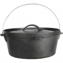 Cajun Classic 12-Quart Seasoned Cast Iron Camp Pot - GL10476S image