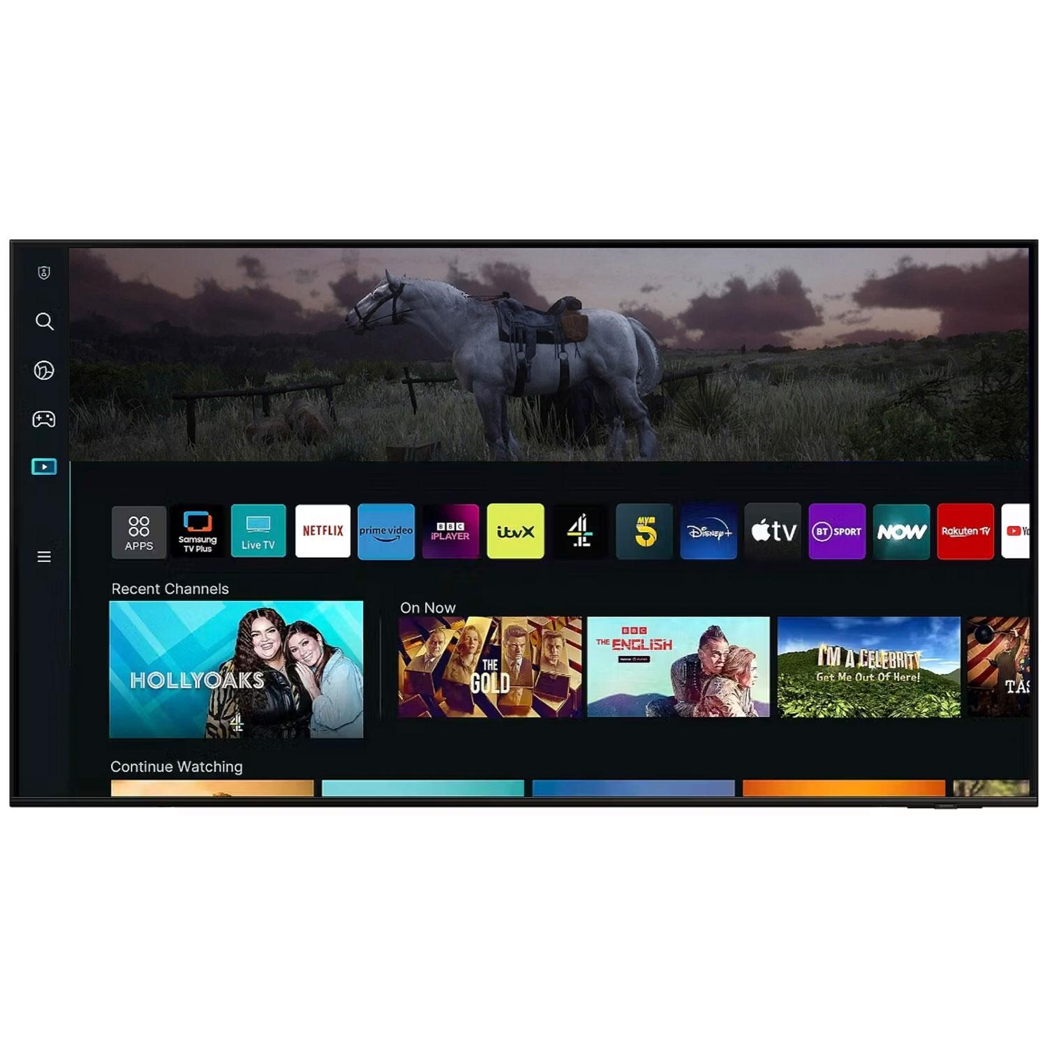 Titan Q60C Series 85 Inch Full Sun QLED 4K Smart Outdoor TV - Apps - White Background thumbnail