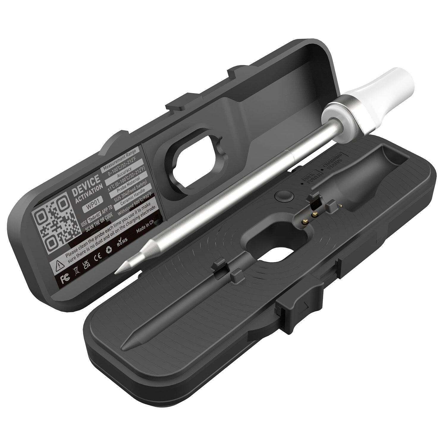 HerQs HERQS006 Pin Probe Thermometer - Probe Out of Case - White Background thumbnail