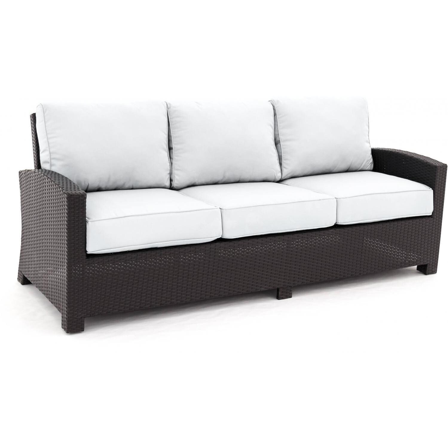 Eden Isle EVN800A High Back Sofa Seat And Back Cushion Set - In Use - Sunbrella Canvas Natural thumbnail