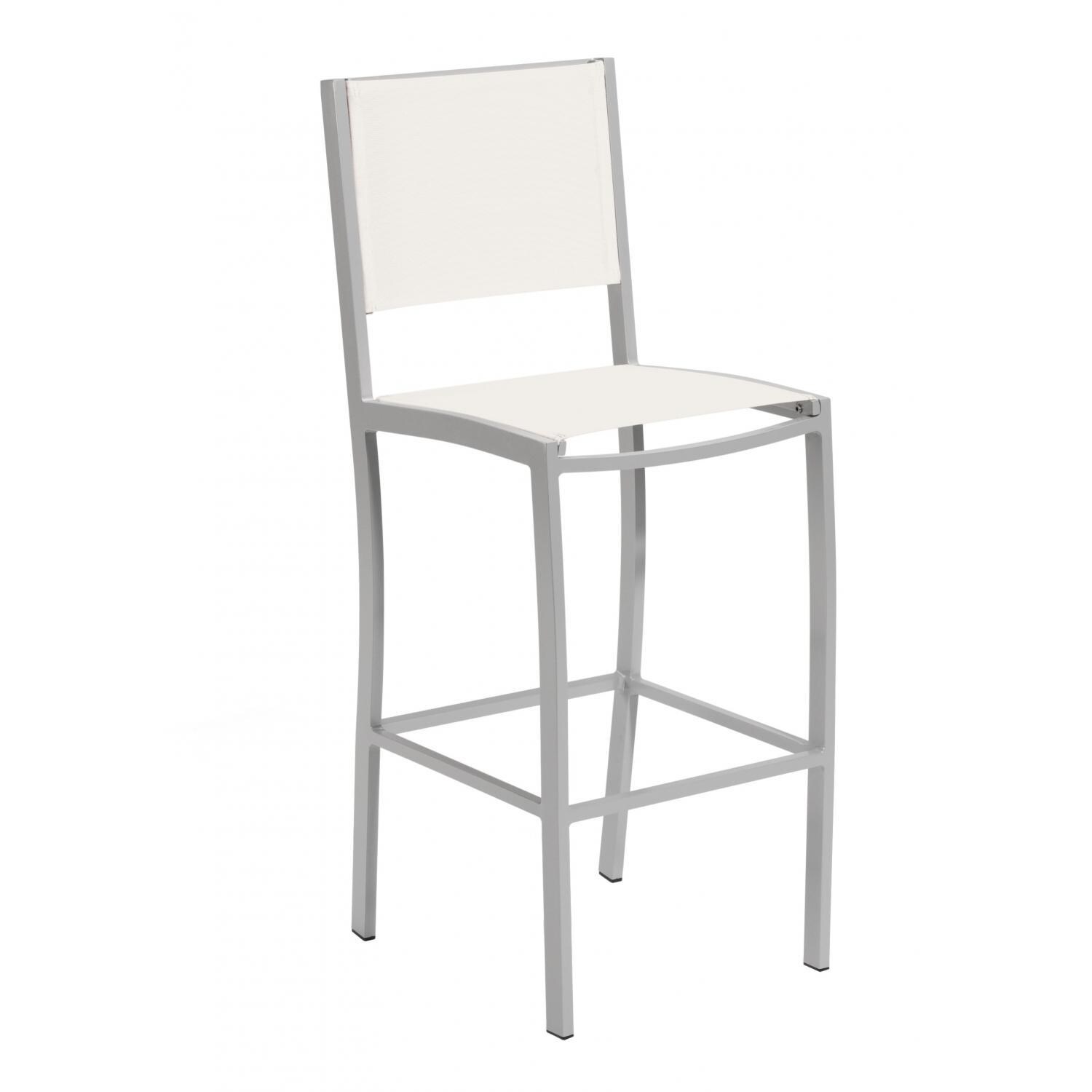 Travira Sling Patio Bar Chair - Natural thumbnail