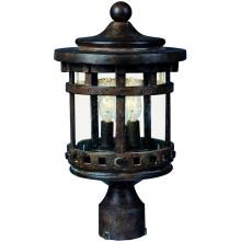 Maxim Santa Barbara DC Three Light 18-Inch Outdoor Post Light - Sienna - 3137CDSE image