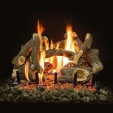 Grand Canyon 24-Inch Arizona Weathered Oak Charred Vented Natural Gas Log Set W/ 2BRN Burner - Match Light image