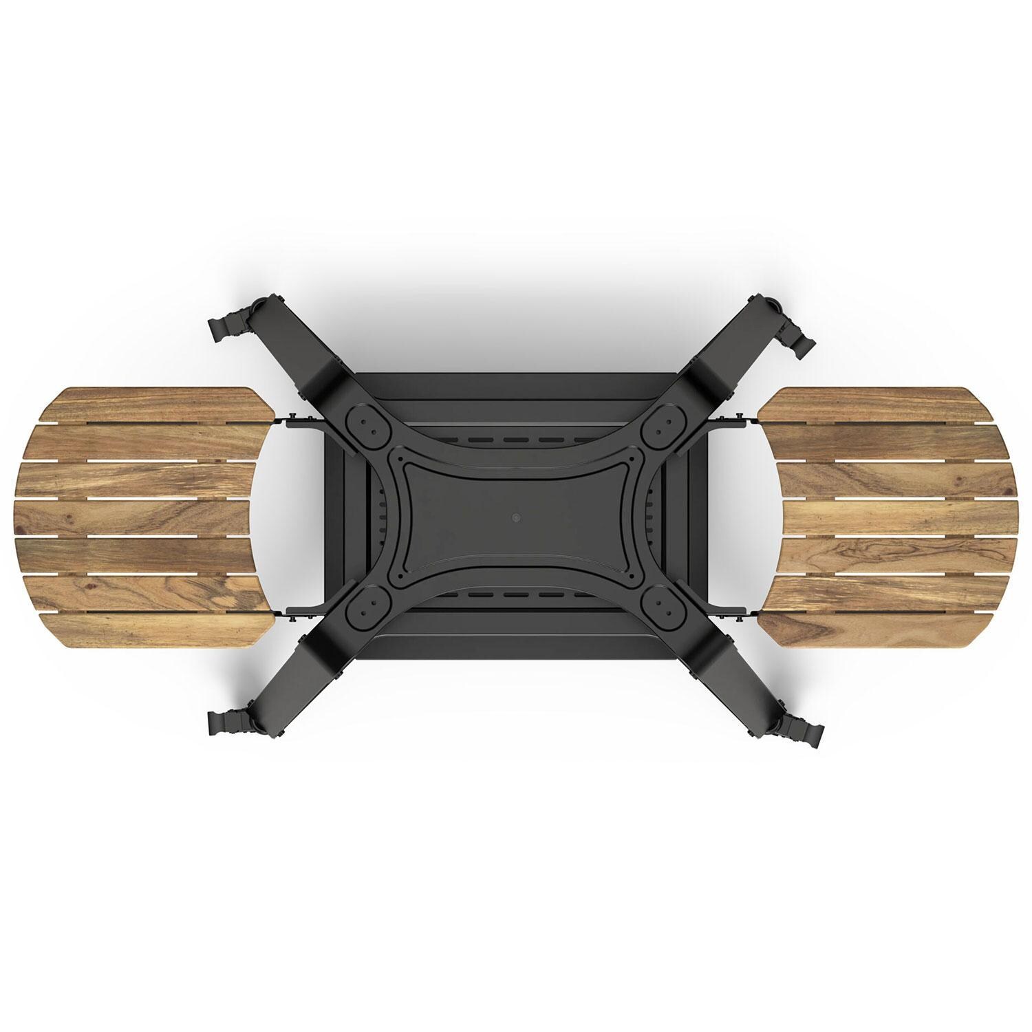 Gozney AM1985 Dome Gen 2 Pizza Oven Stand - Black - Overhead View - Lifestyle thumbnail