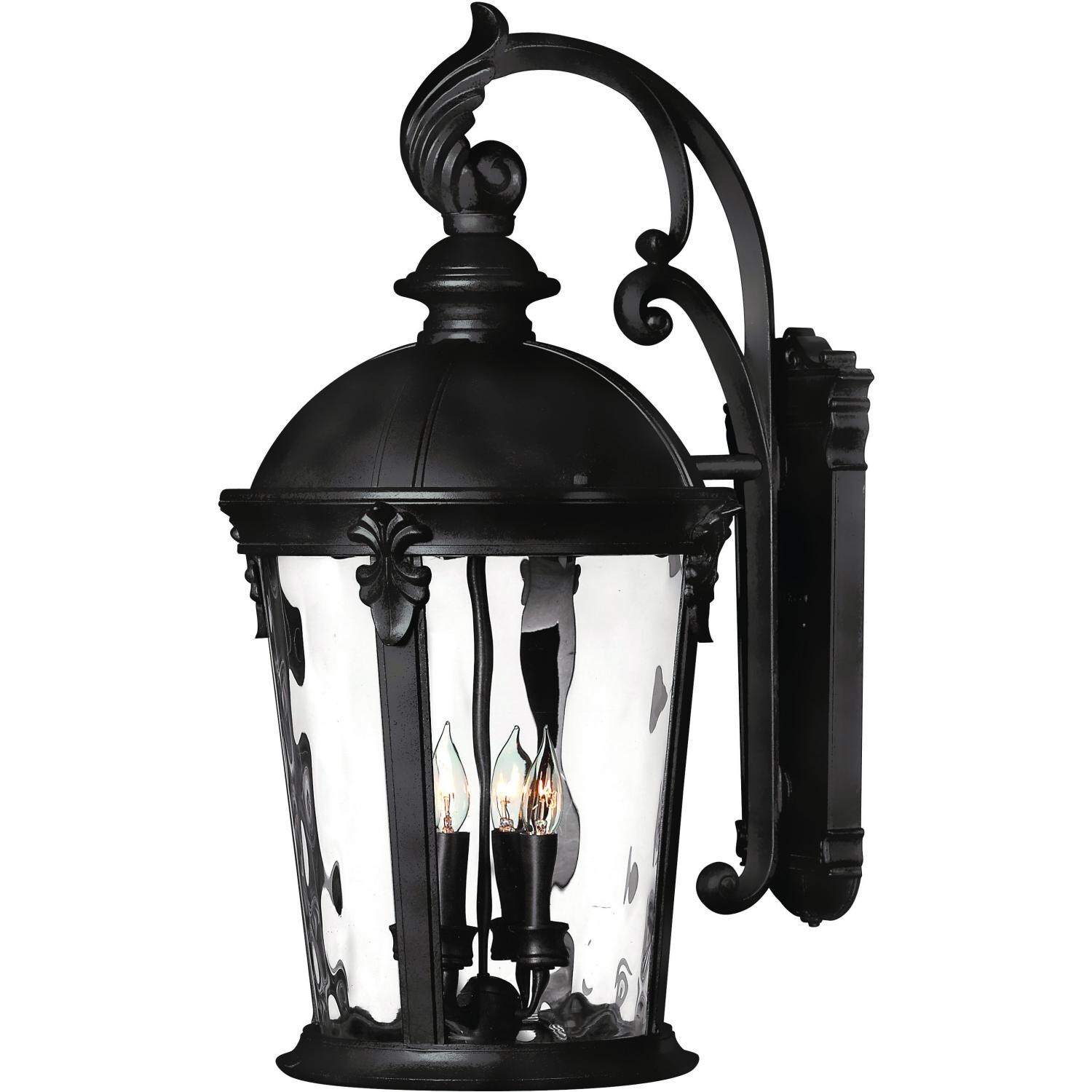 Hinkley Lighting Windsor 1899BK 40W Four Light Outdoor Wall Lantern - Black thumbnail