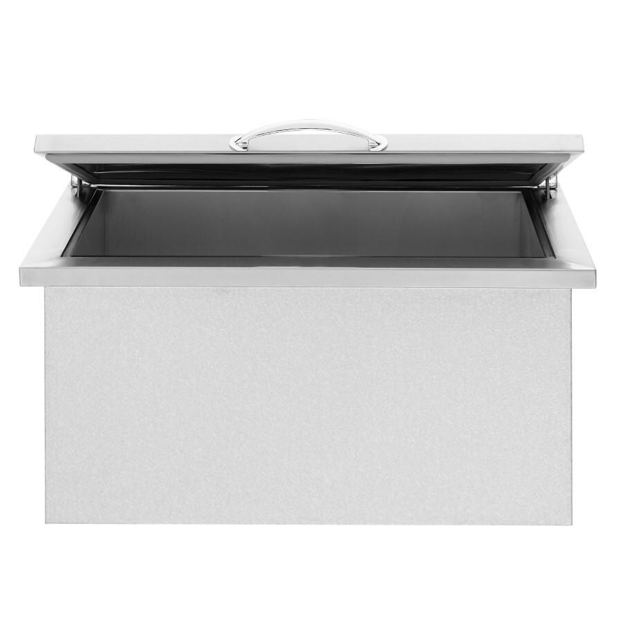 American Made Grills AMG-IC-28 28x26 Inch 2.7c Drop-in Cooler - Front Open View thumbnail