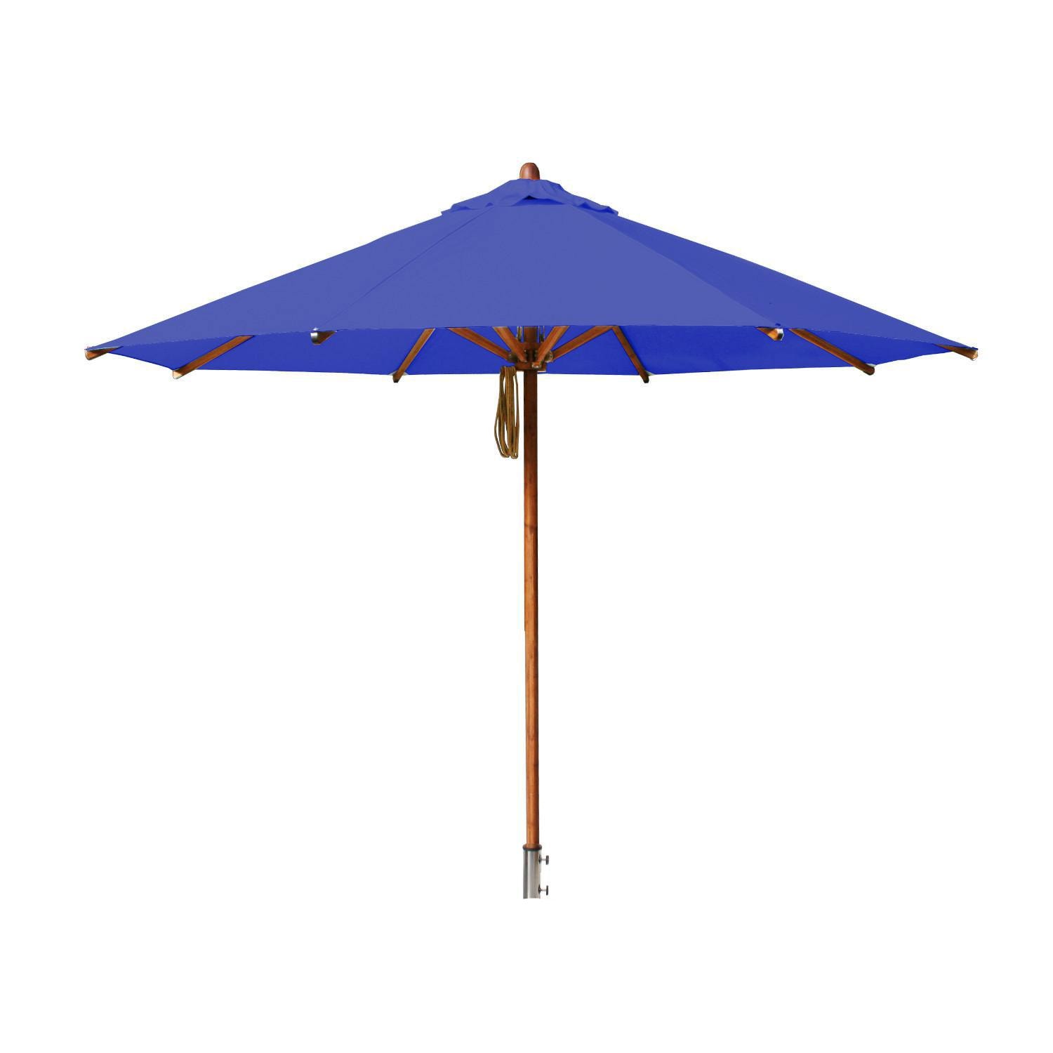 Bambrella Levante 10 Ft. Round Market Umbrella With 2-Inch Pole & Ocean Blue Canopy (Umbrella Base Not Included) thumbnail