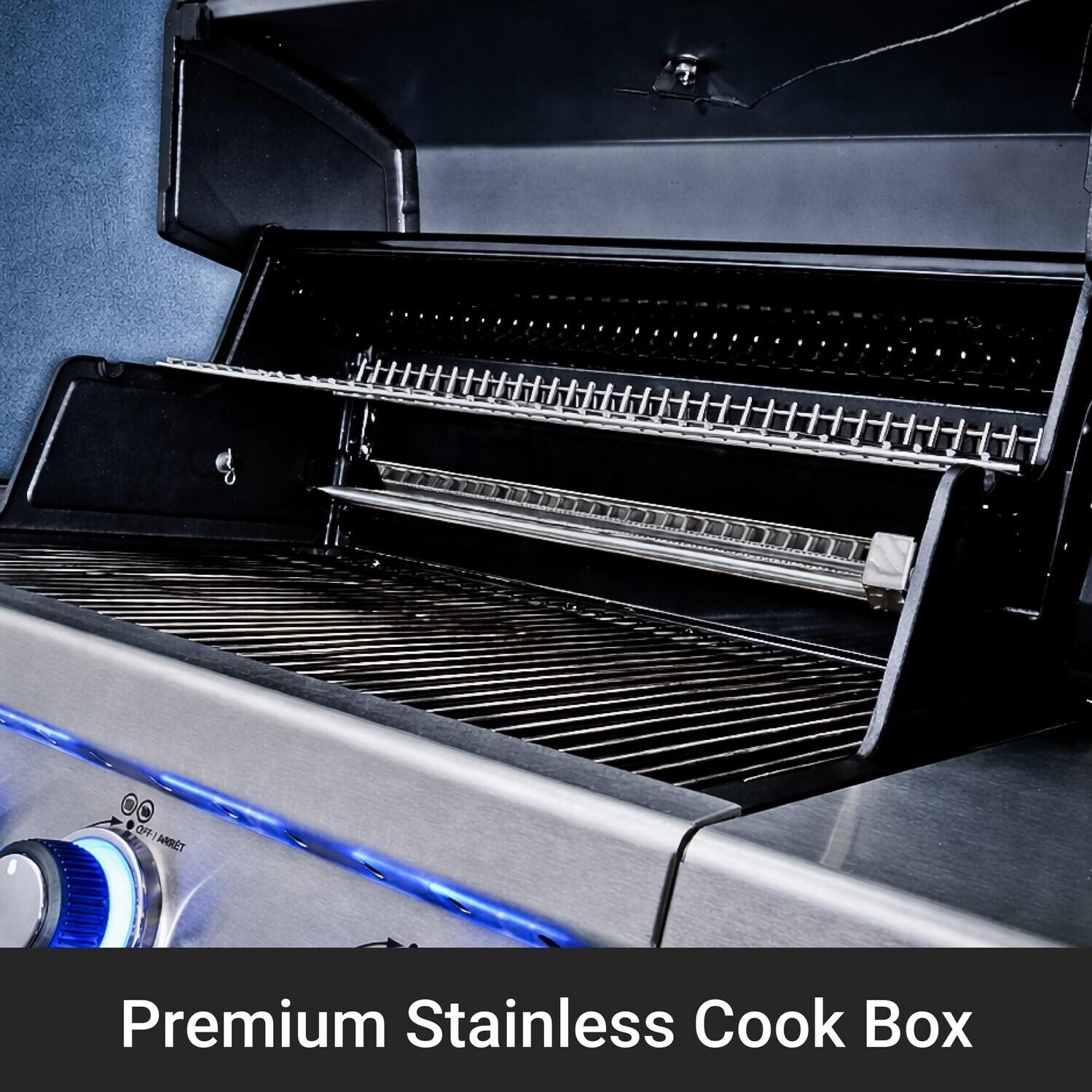 Broil King 956944 Regal S490 PRO IR 25-Inch Propane Grill - Premium Stainless Cook Box - Detail thumbnail