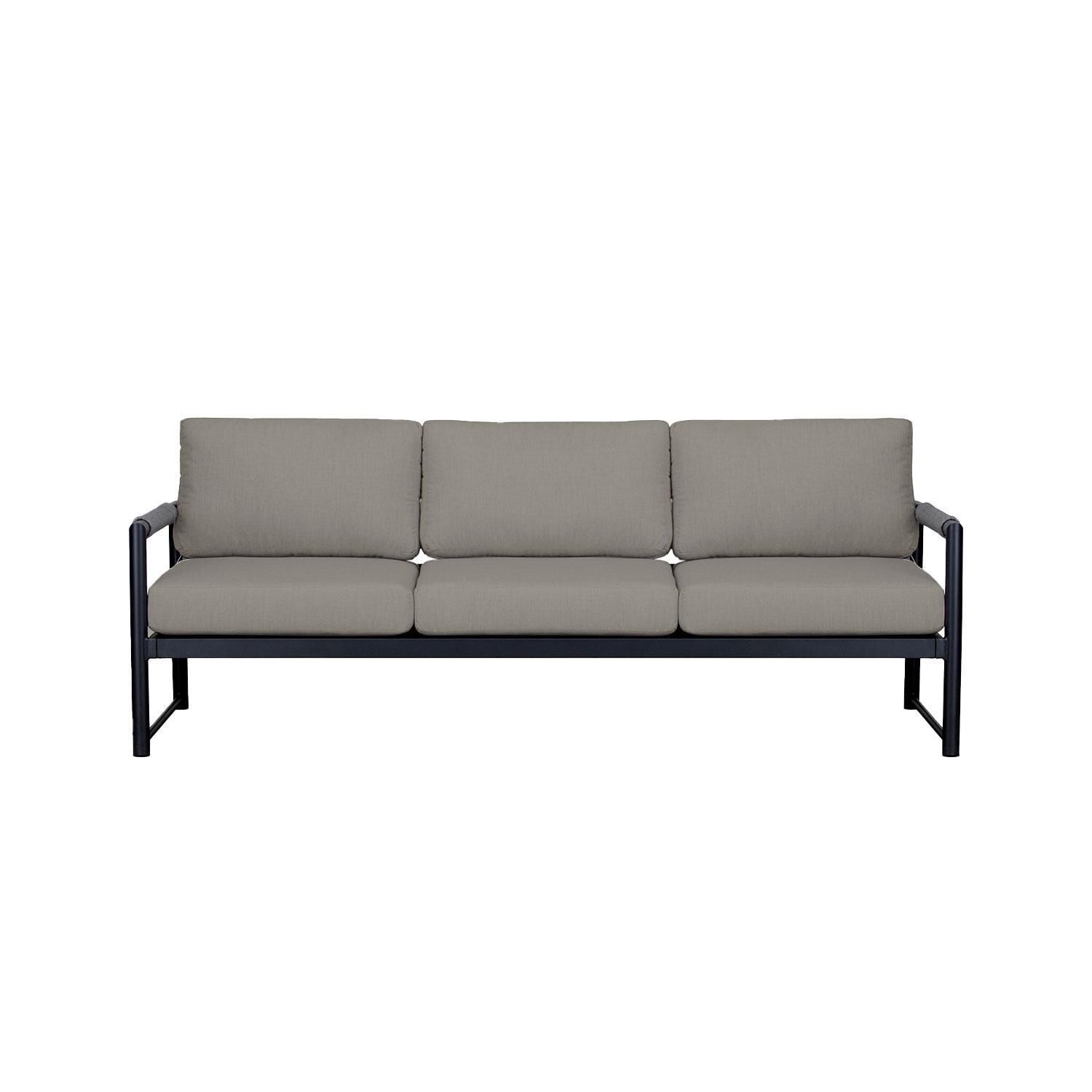 Lakeview AVEBAY-BK-CO-S-CC Avenue Bay Black/Carbon Sofa - Canvas Charcoal - Display - White Background thumbnail