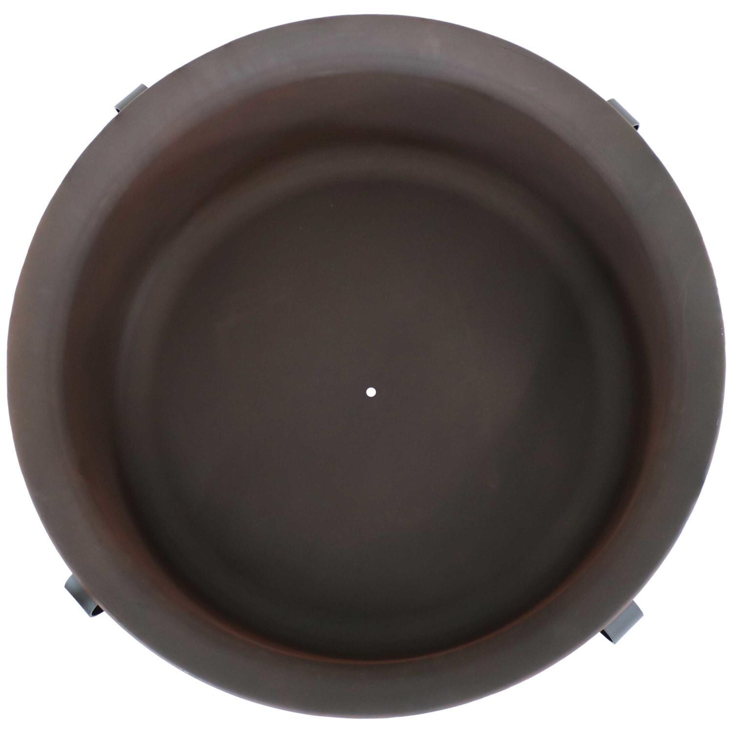 Ultimate Patio 29-Inch Steel Cauldron Wood Burning Fire Pit - Top View thumbnail