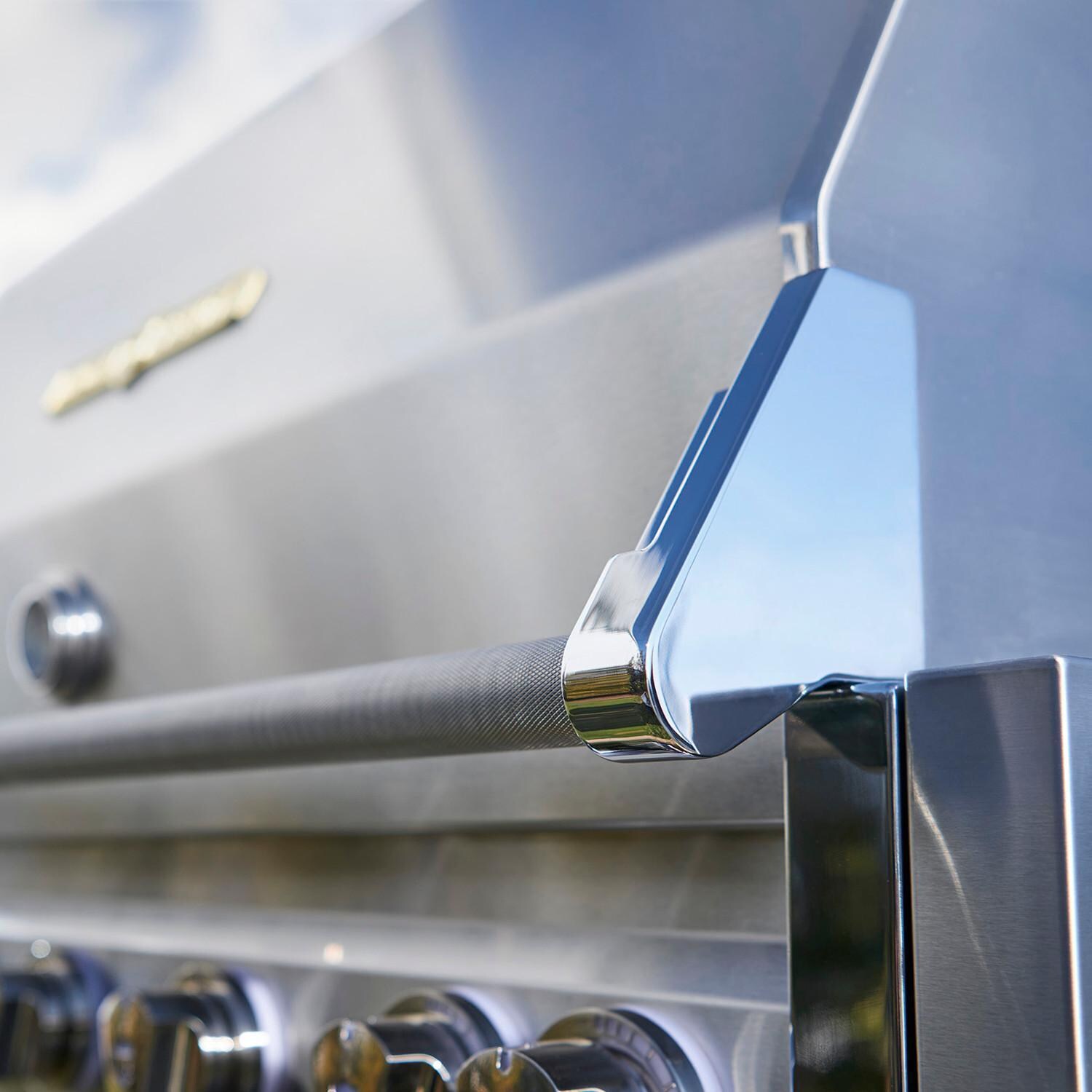 Crown Verity IBI36NG Infinite Series 36-Inch Built-In Natural Gas Grill - Handle - Detail thumbnail