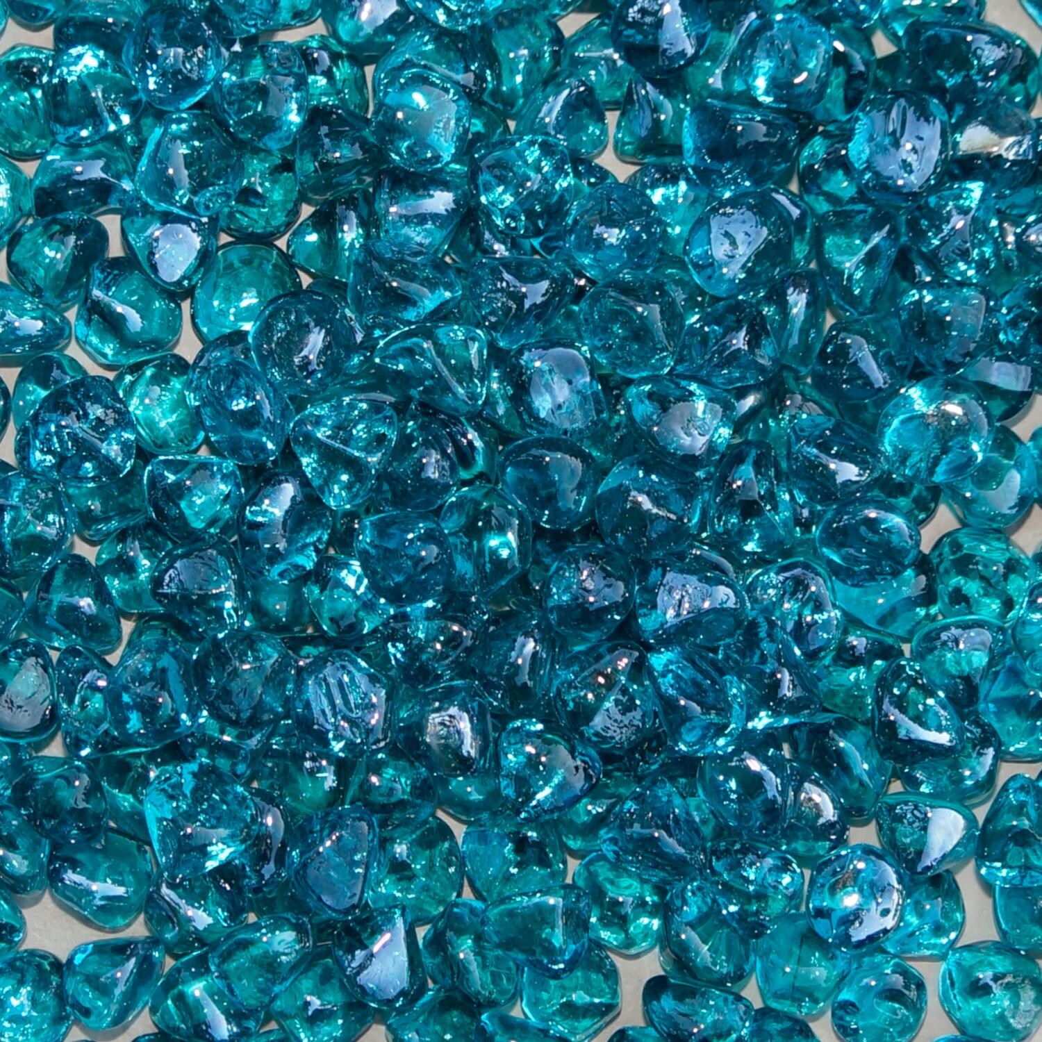 Ocean Blue Fire Glass