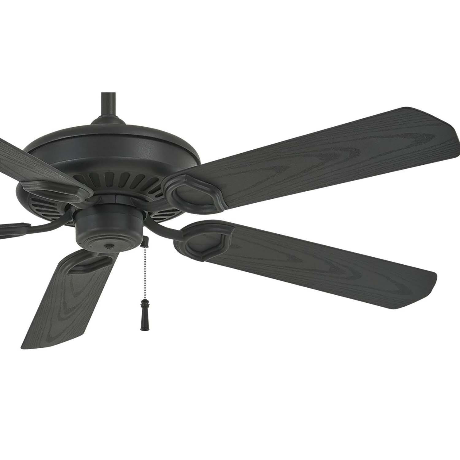 Minka-Aire F589-TCL Sundowner 54-Inch 5-Blade Ceiling Fan in Textured Coal Finish w/ Textured Coal Blades - Blades thumbnail