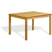 Hampton 44 3/4 X 40 1/4 Inch Rectangular Natural Shorea Patio Dining Table By Oxford Garden image