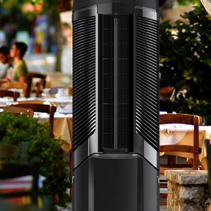 Big Ass Fans F-PWC-120V 15-Gallon Outdoor Misting Fan - Black - Outdoors At Restaurant thumbnail