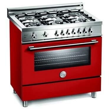 Bertazzoni Ranges 36 Inch Natural Gas 4.0 Cu. Ft. Red Range X366GGVRO - Professional Series